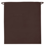 Brown Full Length European Bistro Style Apron With One Elegant Inset Pocket 32"L x 28"W Item #350-120-I Brown Full Length European Bistro Style Apron With One Elegant Inset Pocket 32"L x 28"W Item #350-120-I