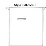 Brown Full Length European Bistro Style Apron With One Elegant Inset Pocket 32"L x 28"W Item #350-120-I Brown Full Length European Bistro Style Apron With One Elegant Inset Pocket 32"L x 28"W Item #350-120-I