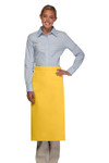 Yellow Full Length No Pocket Bistro Server Apron 32"L x 28"W Item #350-120NP Yellow Full Length No Pocket Bistro Server Apron 32"L x 28"W Item #350-120NP