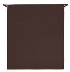 Brown Full Length Bistro Server Apron With Two Patch Pockets 32"L x 28"W Item#350-122