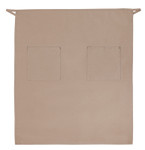Khaki Full Length Bistro Server Apron With Two Patch Pockets 32"L x 28"W item#350-122 Khaki Full Length Bistro Server Apron With Two Patch Pockets 32"L x 28"W item#350-122