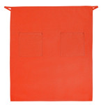 Orange Full Length Bistro Server Apron With Two Patch Pockets 32"L x 28"W Item#350-122 Orange Full Length Bistro Server Apron With Two Patch Pockets 32"L x 28"W Item#350-122