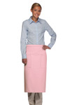 Light Pink Full Length Bistro Apron With Two Patch Pockets 32"L x 28"W Item#350-122 Light Pink Full Length Bistro Apron With Two Patch Pockets 32"L x 28"W Item#350-122
