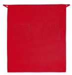 Red Full Length Bistro Server Apron With Two Patch Pockets 32"L x 28"W Item#350-122 Red Full Length Bistro Server Apron With Two Patch Pockets 32"L x 28"W Item#350-122