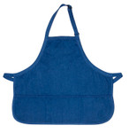Denim Three Pocket RESTAURANT QUALITY BIB APRON WITH ADJUSTABLE NECK STRAP  ITEM # 350-200DN