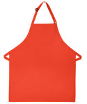 Orange No Pocket Unisex Styling Restaurant Quality Bib Apron with Adjustable Neck 28"L x 24"W Item # 350-210 - Best Seller! Made in the USA