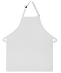 White No Pocket Unisex Styling Restaurant Quality Bib Apron with Adjustable Neck 28"L x 24"W Item # 350-210 - Best Seller! Made in the USA