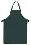 Hunter Green Two Pocket Adjustable Neck Butcher Style Apron 34"L x 24"W Item #350-220 Made in the USA