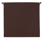 Brown Mid-Length Bistro Apron With Two Pencil Divided Pockets 28"L x 29"W Item #350-124 Brown Mid-Length Bistro Apron With Two Pencil Divided Pockets 28"L x 29"W Item #350-124