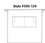 Kelly Green Mid-Length Bistro Apron With Two Pencil Divided Pockets 28"L x 29"W Item #350-124