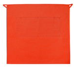 Orange Mid-Length Bistro Apron With Two Pencil Divided Pockets 28"L x 29"W Item #350-124