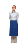 Royal Blue Mid-Length Bistro Apron With Two Pencil Divided Pockets 28"L x 29"W Item #350-124