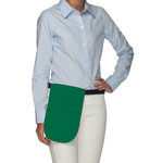 Kelly Green Three Pocket Restaurant Server Money Pouch Apron Without Belt 12"L x 7"W Item#350-150 Made in the USA