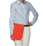 Orange Three Pocket Restaurant Server Money Pouch Apron Without Belt 12"L x 7"W Item#350-150 Made in the USA