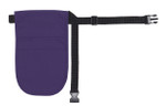 Purple Three Pocket Restaurant Server Money Pouch Apron Without Belt 12"L x 7"W Item#350-150 Made in the USA