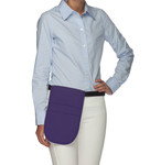 Purple Three Pocket Restaurant Server Money Pouch Apron Without Belt 12"L x 7"W Item#350-150 Made in the USA