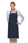 Navy Blue Two Patch Pocket Adjustable Neck Mid-Length Bib Apron 30"L x 24"W Item #350-230 Navy Blue Two Patch Pocket Adjustable Neck Mid-Length Bib Apron 30"L x 24"W Item #350-230