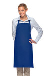 Royal Blue Two Patch Pocket Adjustable Neck Mid-Length Bib Apron 30"L x 24"W Item #350-230 Royal Blue Two Patch Pocket Adjustable Neck Mid-Length Bib Apron 30"L x 24"W Item #350-230