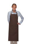 Brown Two Pocket Adjustable Neck Xlarge Butcher Style Apron 36"L x 30"W Item #350-242
