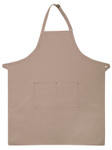 Khaki Two Pocket Adjustable Neck Xlarge Butcher Style Apron 36"L x 30"W Item #350-242