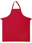 Red Two Pocket Adjustable Neck X-large  Butcher Style Apron 36"L x 30"W Item #350-242 Red Two Pocket Adjustable Neck X-large  Butcher Style Apron 36"L x 30"W Item #350-242