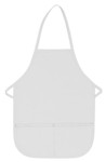 White Two Pocket Bib Apron Available in Two Great Kids Sizes Item#350-250 Made In The USA