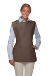 Brown Best Selling Two Pocket Cobbler Smock Apron Available in Four Great Unisex Sizes Item#350-400 Made in the USA