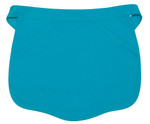 Turquoise Two Slanted Pocket Scalloped Bottom Waitress Apron 15"L x 17"W Item #350-130