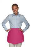 Hot Pink Two Slanted Pocket Scalloped Bottom Waitress Apron 15"L x 17"W Item #350-130 Hot Pink Two Slanted Pocket Scalloped Bottom Waitress Apron 15"L x 17"W Item #350-130