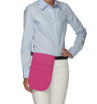 Hot Pink Three Pocket Restaurant Server Money Pouch Apron Without Belt 12"L x 7"W Item#350-150 Made in the USA