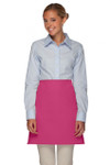 Hot Pink No Pocket Restaurant Server Half Bistro Waist Apron 19"L x 28"W Item # 350-110NP Made in the USA