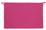 Hot Pink Half Bistro Server Apron With Two Patch Pockets 19"L x 28"W Item #350-115