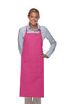 Hot Pink Two Pocket Adjustable Neck X-large Butcher Style Apron 36"L x 30"W Item #350-242