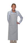 Silver Gray Two Pocket Adjustable Neck Xlarge Butcher Apron   36"L x 30"W Item #350-242 Silver Gray Two Pocket Adjustable Neck Xlarge Butcher Apron   36"L x 30"W Item #350-242