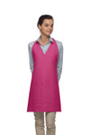Hot Pink Two Pocket Adjustable V-Neck Bib Style Server Apron 32"L x 28"W Item#350-300 Hot Pink Two Pocket Adjustable V-Neck Bib Style Server Apron 32"L x 28"W Item#350-300