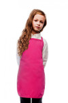 Hot Pink-No Pocket- Kids Size Bib Apron-Available in Two Great Sizes Item # 350-250NP