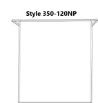 Silver Gray No Pocket Front Full Length Bistro Server Apron 32"L x 28"W Item #350-120NP