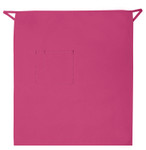 Hot Pink One Pocket Full Length Bistro Server Apron With Pencil Divide 32"L x 28"W Item #350-120