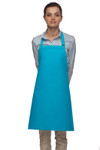 Turquoise No Pocket Unisex Styling Restaurant Quality Bib Apron with Adjustable Neck 28"L x 24"W Item # 350-210 - Best Seller! Made in the USA Turquoise No Pocket Unisex Styling Restaurant Quality Bib Apron with Adjustable Neck 28"L x 24"W Item # 350-210 - Best Seller! Made in the USA