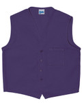 Purple One Pocket Unisex Uniform Vest Available in Sizes Small to 5XL - Item # 350-740 Made in the USA