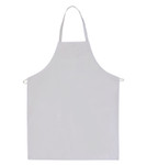 White Back of the House Restaurant Bib Apron with Chest Pencil Pocket 35"L X 28"W Item#350-521