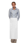 White Back of The House Full Length Bistro Restaurant Apron With Two Pockets 33"L X 28"W Item#350-512