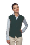 Hunter Green One Pocket Unisex Uniform Vest Available in Sizes Small to 5XL -  Item # 350-740 Made in the USA