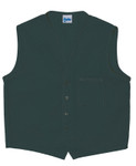 Hunter Green One Pocket Unisex Uniform Vest Available in Sizes Small to 5XL -  Item # 350-740 Made in the USA