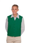 Kelly Green Two Pocket Unisex Uniform Vest Available in Sizes Small to 5XL -  Item # 350-742 Made in the USA