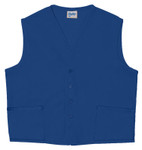 Royal Blue Two Pocket Unisex Uniform Vest Available in Sizes Small to 5XL -  Item # 350-742 Made in the USA Royal Blue Two Pocket Unisex Uniform Vest Available in Sizes Small to 5XL -  Item # 350-742 Made in the USA