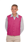 Hot Pink Two Pocket Unisex Uniform Vest Available in Sizes Small to 5XL -  Item # 350-742 Made in the USA