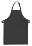 Charcoal Gray Two Pocket Adjustable Neck Butcher Style Apron 34"L x 24"W Item #350-220 Made in the USA