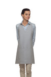 Silver Gray Two Pocket Adjustable V-Neck Bib Style Apron 32"L x 28"W Item#350-300 Silver Gray Two Pocket Adjustable V-Neck Bib Style Apron 32"L x 28"W Item#350-300