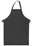 Charcoal Gray No Pocket Restaurant Style Bib Apron with Adjustable Neck 34"L x 24"W Item # 350-220NP Made in the USA